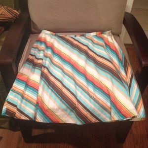New York & Company Multi colored cotton skirt